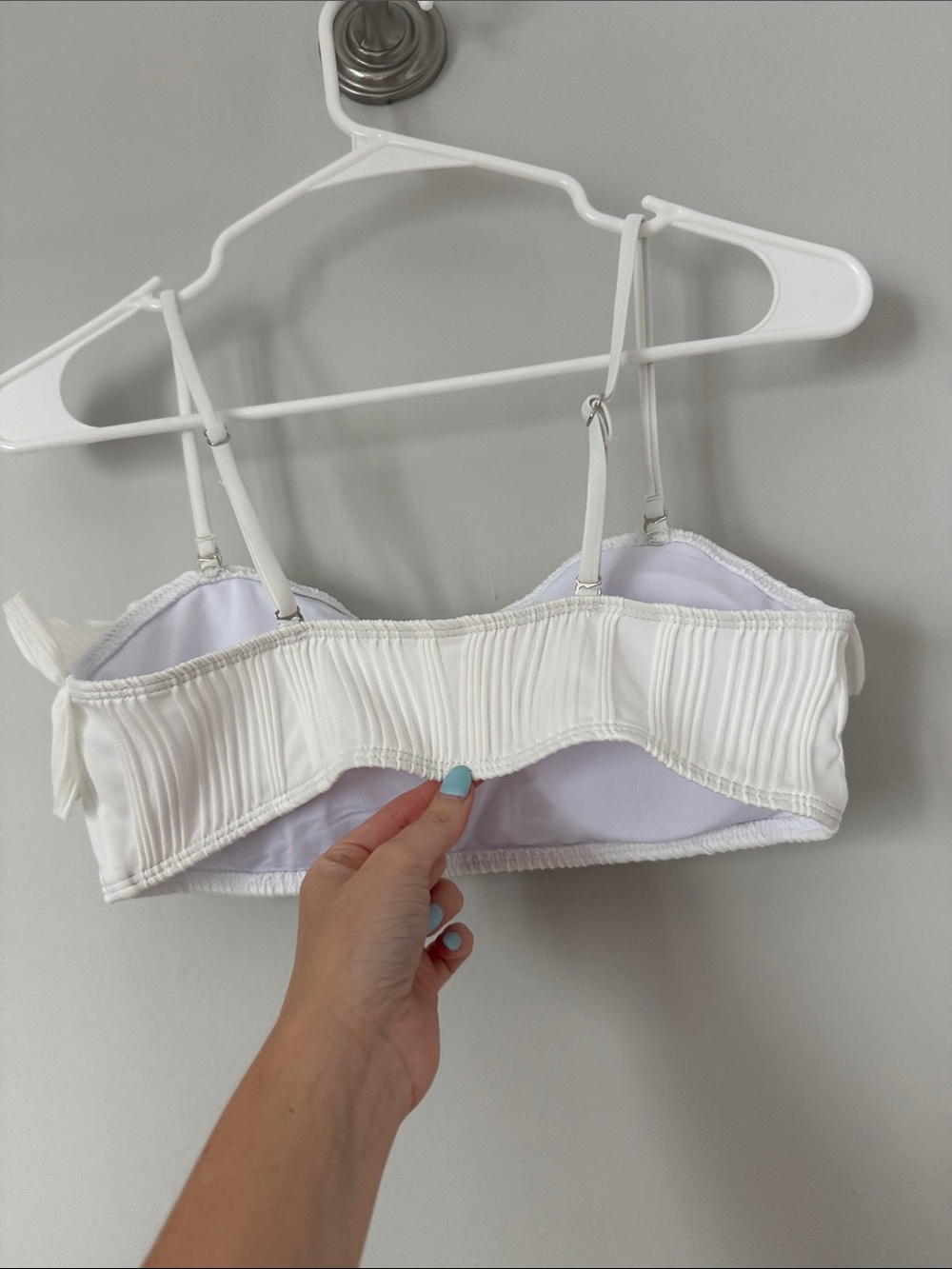 NWT Cupshe White Ruffle Bikini - Picture 4 of 5